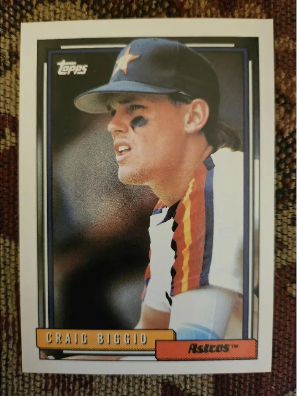 1992 Baseball Topps Craig Biggio Houston Astros #715 - Picture 1 of 2